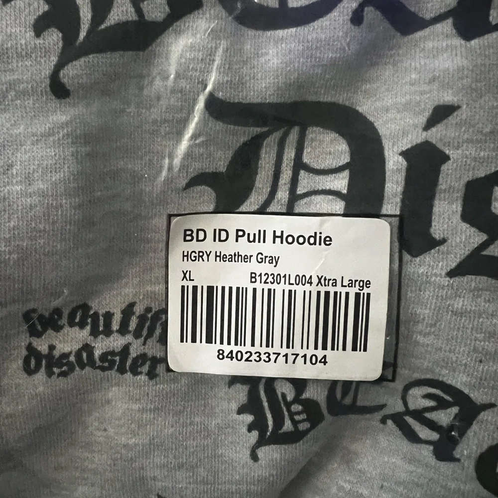 Beautiful Disaster Identity Collection XL Hoodie Brand New! 🆕 - Picture 2 of 3